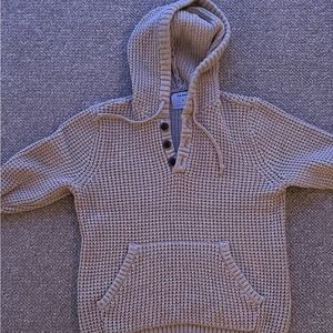 Men’s M Hooded waffle sweater